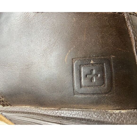 5.11 Tactical Boots Pursuit Chukka Distressed Brown Leather Women 6.5 Men 5 Hike - Picture 8 of 11